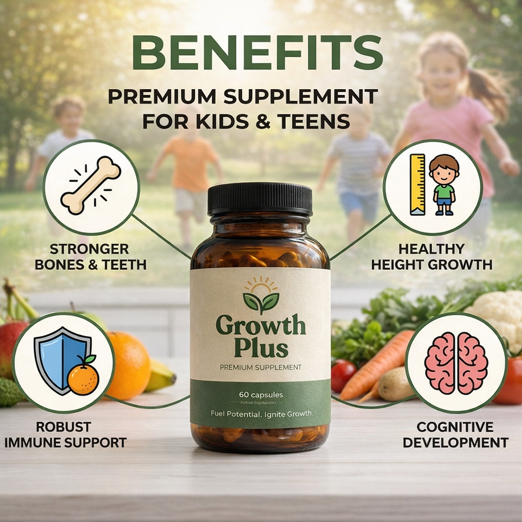 Zelo Growth Plus For Kids & Teens